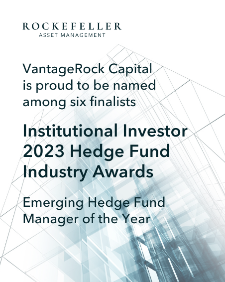 VantageRock Capital Named Among Finalists For Emerging Hedge Fund Manager of the Year at II’s 2023 Hedge Fund Industry Awards